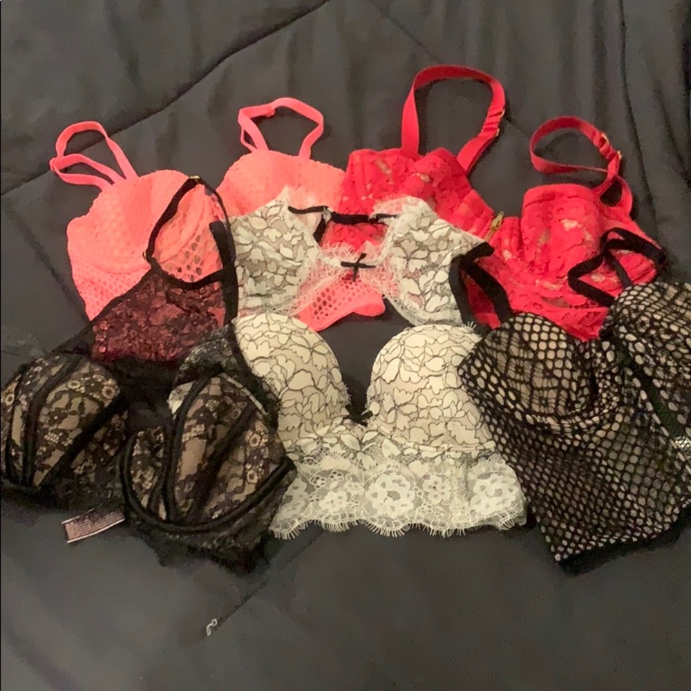 Lot 5 Victoria Secret Lingerie Bra Size 32C Bras